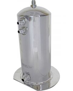 Proflow Fuel Surge Tank Aluminium, 254mm x 108mm Round 2.5L, AN Fittin