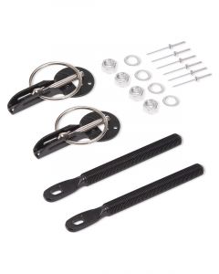 Proflow Bonnet Hood Pins, Quick Release, Aluminium, Black, Kit
