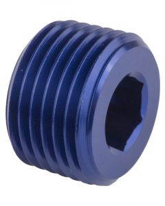 Proflow Fitting Aluminium Socket Plug 3/4in. NPT, Blue