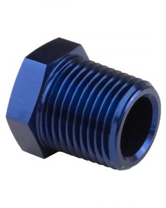 Proflow Fitting Aluminium Hex Head Plug 3/8in. NPT, Blue