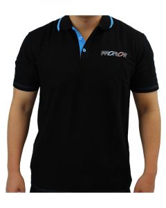 Proflow PROFLOW CORPERATE POLO BLACK/BLUE Small