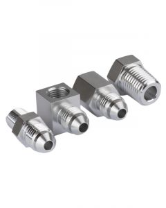 Proflow Gauge Adaptor Kit, AN3 Straight and 90 degree adaptor kit