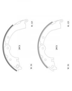 Bosch Brake Shoe Rear Set