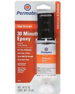 Permatex Permapoxy 30 Min Hi Strength Epoxy Dual Syringe 25ml Px84107