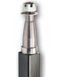 ARK Stub Axle Square 45mm X 10" 25cm with Nut Split Pin Washer Black