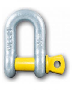 ARK D-Shackle - 10mm 3/8" 1000Kg Rated Galvanised 1T Stamped