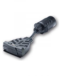 ARK Trailer Adaptor 7 Pin Large Rnd Socket Car To 7 Pin Flat Tyler Plug Blister