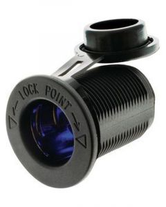 Hulk 4x4 Accessory Power Socket with Blue LED 12/24V 20A 12V