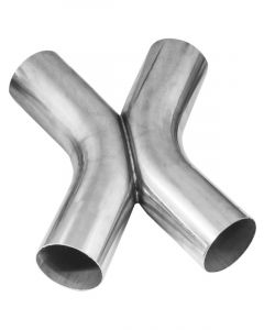 Proflow Exhaust X Pipe, Universal, Stainless Steel, Natural, Alumini