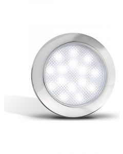 Autolamps LED Interior Lamp Cool White Illumination w/ White Housing  76mm X 9mm