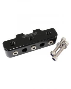 Aeroflow Pressure Sensor Block Black 9 X 1/8" Npt Black