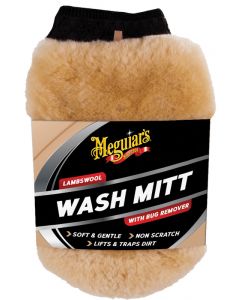 Meguiars Lambswool Wash Mitt With Bug Remover