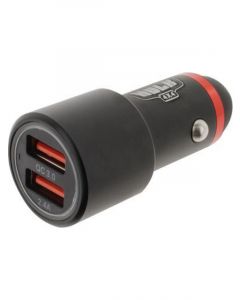 Hulk 4x4 Dual Usb In Car Socket Charger Qc3.0 Blue Led