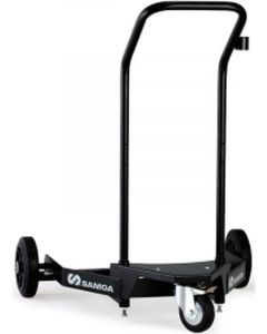 Alemlube Two Rear Rubber Wheel and One Rubber Front Wheel Trolley 