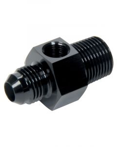 Allstar Gauge Adapter Straight 6 AN Male to 3/8" NPT Male 1/8" NPT