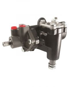 Borgeson Steering Box Power Delphi 600 14 to 1 Ratio Iron Black