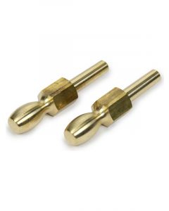 Meziere Remote Battery Terminal Brass Natural Pair