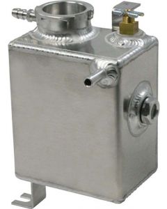 Moroso Coolant Expansion Tank Dual 1/4" NPT Hose Barb Inlets Natural