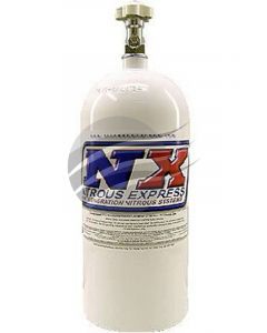 Nitrous Express Nitrous Oxide Bottle 15 lb Aluminum White Powder Coat