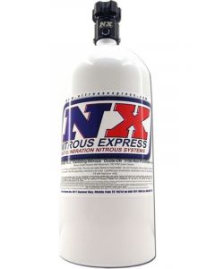 Nitrous Express Nitrous Oxide Bottle 10 lb Aluminum White Powder Coat