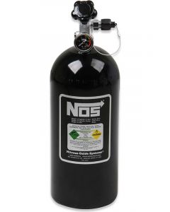 Nitrous Oxide Systems 10lb. Bottle with Black Finish & Super Hi Flo Valve