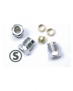 Stromberg Chrome Nut Compression Fittings For Ford