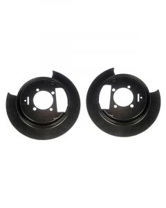 Dorman Brake Backing Plates Steel Black Rear Discs For Chevy GMC Pair