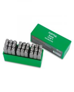 Toptul Letter Punch Set 6mm 9.52x67mm 27pcs