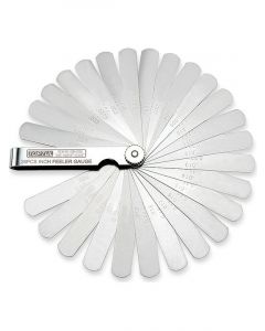 Toptul Metric Feeler Gauge Rounded Tips 0.04-0.63mm Blade 26pcs