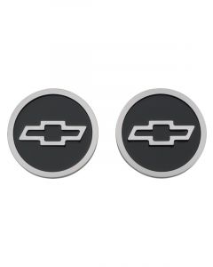 AC Delco Freeze Plug Inserts Bowtie Emblem GM Licensed Black Pair