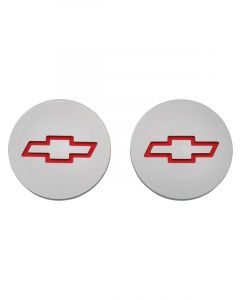 AC Delco Freeze Plug Insert Bowtie Emblem GM Licensed Red Pair