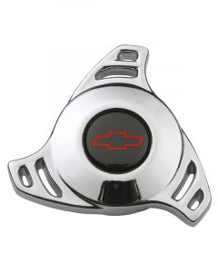 AC Delco Air Filter Assembly Wing Nut Aluminium Chrome Red and Black