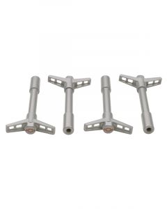 AC Delco Valve Cover Wing Nuts Metallic Grey Bowtie Emblem Set of 4