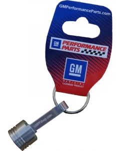 AC Delco Keychain Piston and Connecting Rod Aluminium Bowtie Emblem