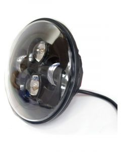 Attitude Headlight 7 Inch LED Daymaker Black For Harley