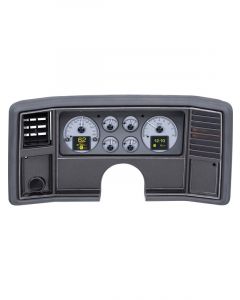 Dakota Digital Gauge Kit Analog/Digital Silver Background Multico