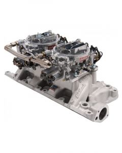 Edelbrock Carburettor & Manifold Combo Performer RPM Air-Gap Dual Quad M…