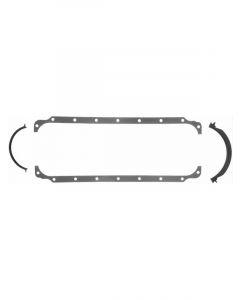 Fel-Pro Oil Pan Gasket Multi-Piece Rubber-Coated Fiber For Chrysler Dodge