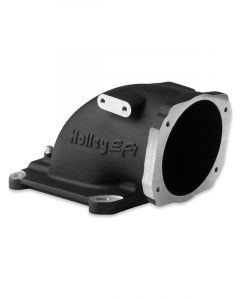 Holley Throttle Body Intake Elbow 105mm Bore Size Aluminium Black 5.