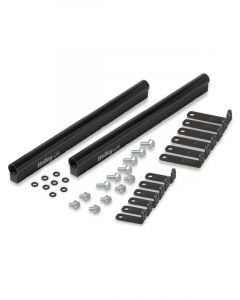 Holley Fuel Rails Holley EFI Billet Aluminium Black Anodised Chevy Kit