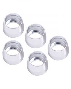 Aeroflow Alloy Olive Insert -4AN, 5 Pack Suits 200 Series PTFE Hose