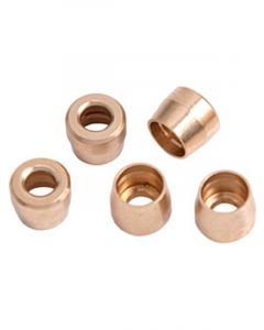 Aeroflow PTFE Hose Brass Olive Inserts -10AN, 5 Pack