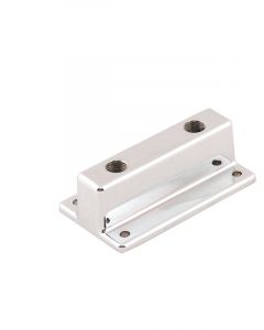 Mr Gasket Fuel Block Chrome Die-Cast One 3/8 in. NPT Inlet Dual 1/4 in