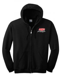 MSD Hoodie Zipped MSD Logo Small Black
