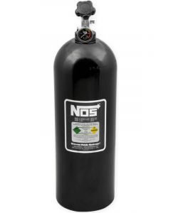 Nitrous Oxide Systems 20lb. Bottle w/ Black Finish & Super Hi Flo Valve & Gauge