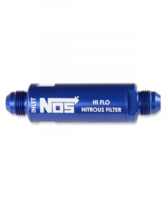 Nitrous Oxide Systems High Pressure Filter -6AN x -6AN in-line 140 Micron Blue