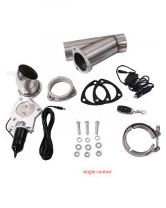 Proflow Single Exhaust Cutouts Electric Aluminium Bolt On 2.5in Dia