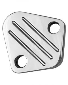 Proflow Fuel Pump Block-Off Plate Aluminium Polished BB Chev Chrys