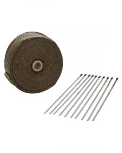 Proflow Exhaust Wrap Titanium 980 Degrees Celsius Lava Rock Nat