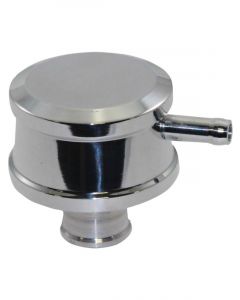 Proflow Breather Cap Push-In with Tube Smooth Polished Aluminium